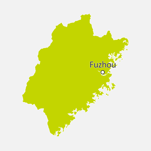 Mapa de Fujian