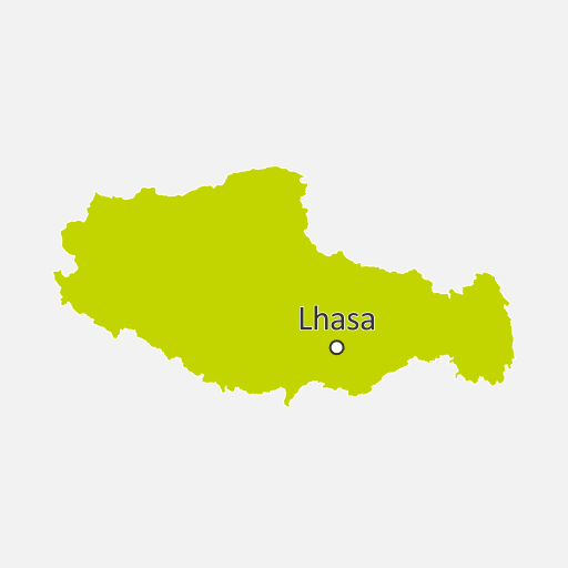 Mapa de Tíbet