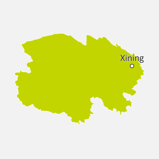 Mapa de Qinghai