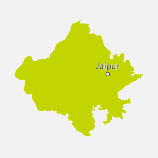 Mapa de Rajasthan