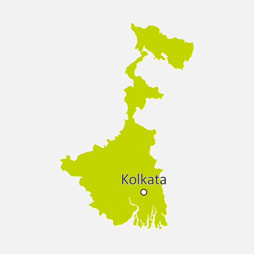 Mapa de West Bengal