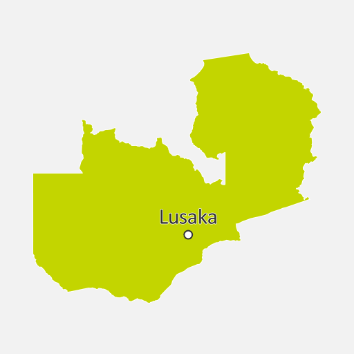 Mapa de Zambia