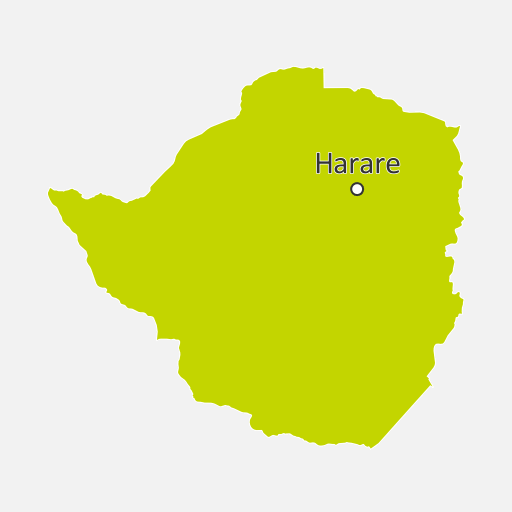 Mapa de Zimbabue